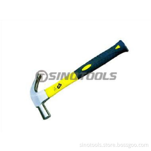 British Type Claw Hammer with Colour Plastic-Coating Hammer